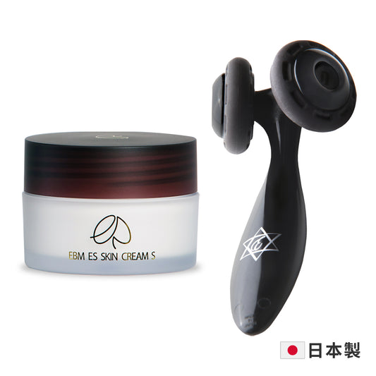 日本EBM ES 實緊可麗霜50g+美顏滾輪 特惠組合